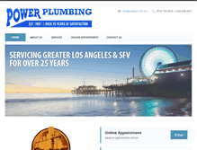 Tablet Screenshot of powerplumbingshop.com